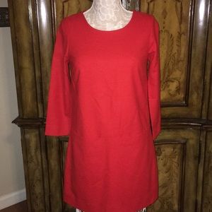 J. Crew Red Dress with pockets